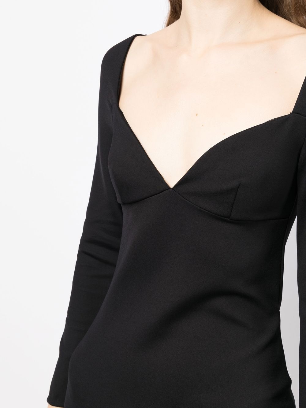 long-sleeve maxi dress - 5