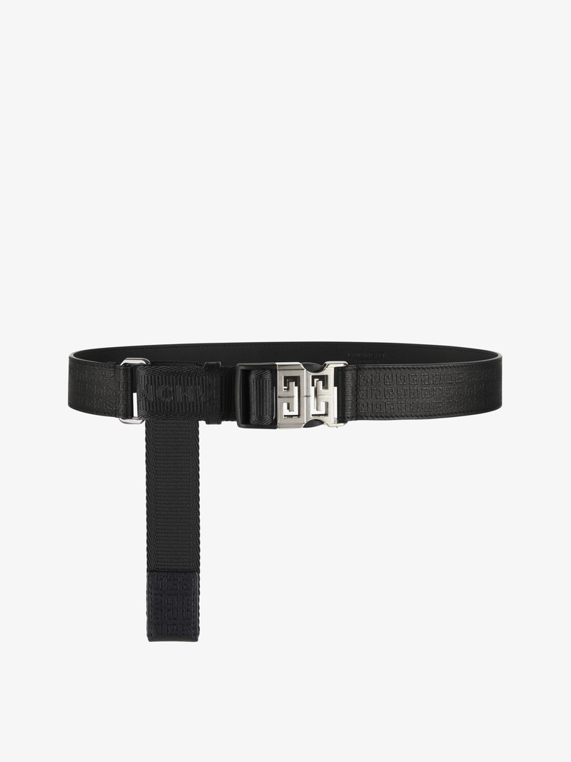 4G RELEASE BUCKLE BELT IN MICRO 4G LEATHER AND WEBBING 1