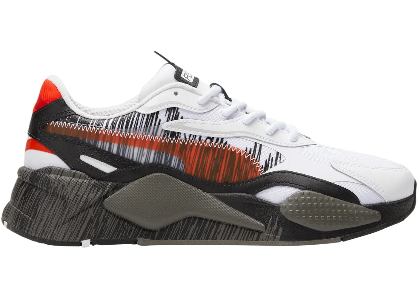 Puma RS-X3 Render White Black Red - 1