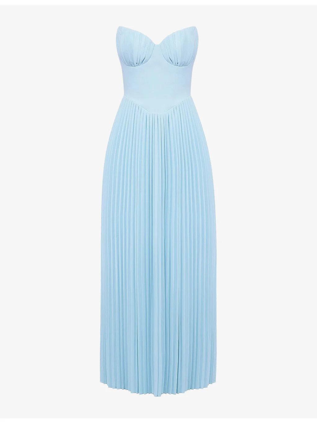 Marcella pleated woven maxi dress - 1
