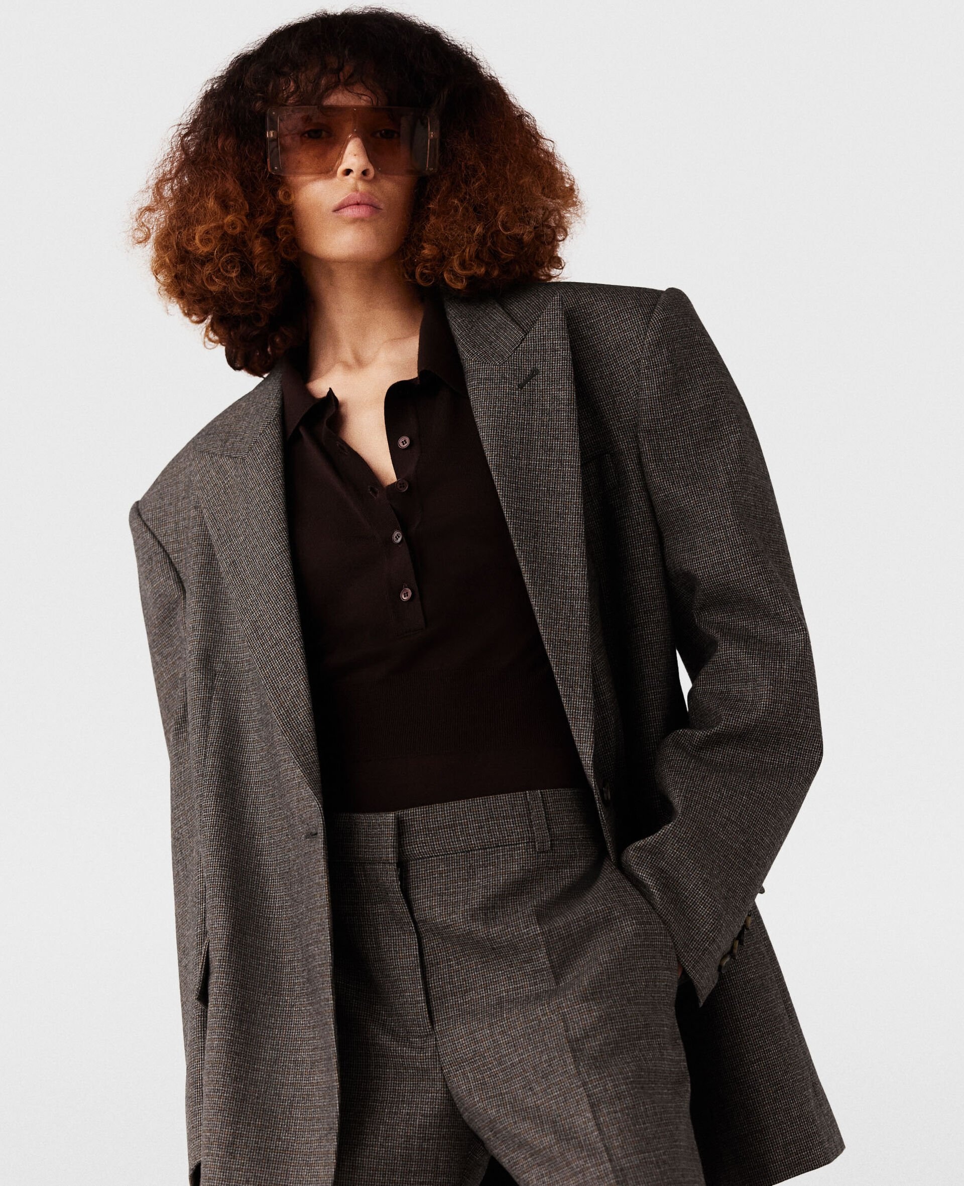 Oversized Single-Breasted Blazer - 2
