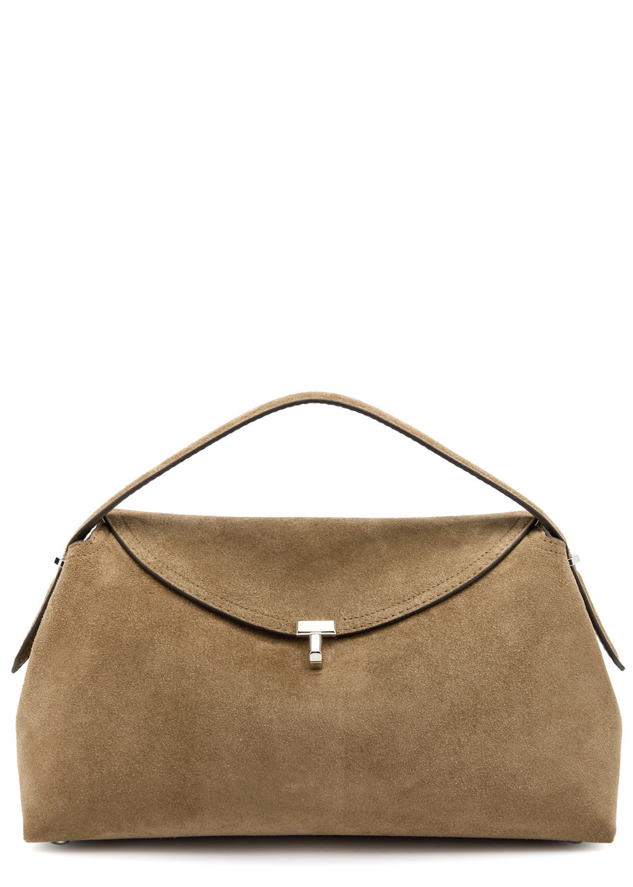Toteme T-Lock Suede top Handle bag - 1