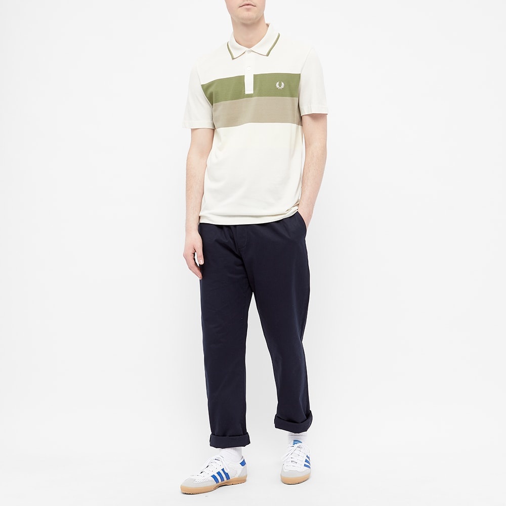 Fred Perry Reissues Striped Mesh Panel Tennis Polo - 5