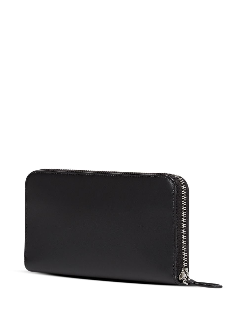 debossed logo zip-around wallet - 2