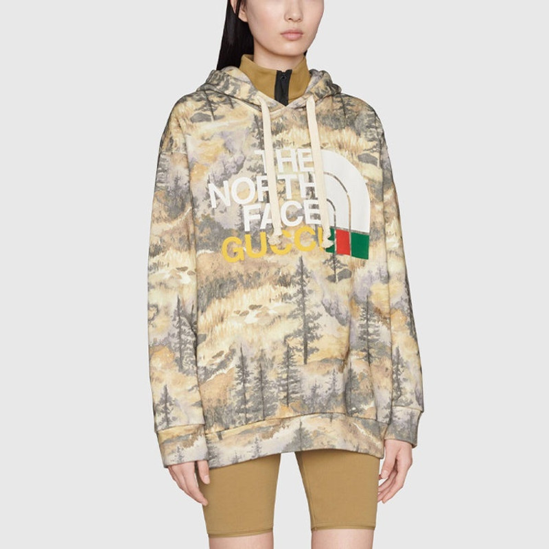 GUCCI Gucci x The North Face Hoodie 'Forest Print' 672474-XJDS9-3229 outlook