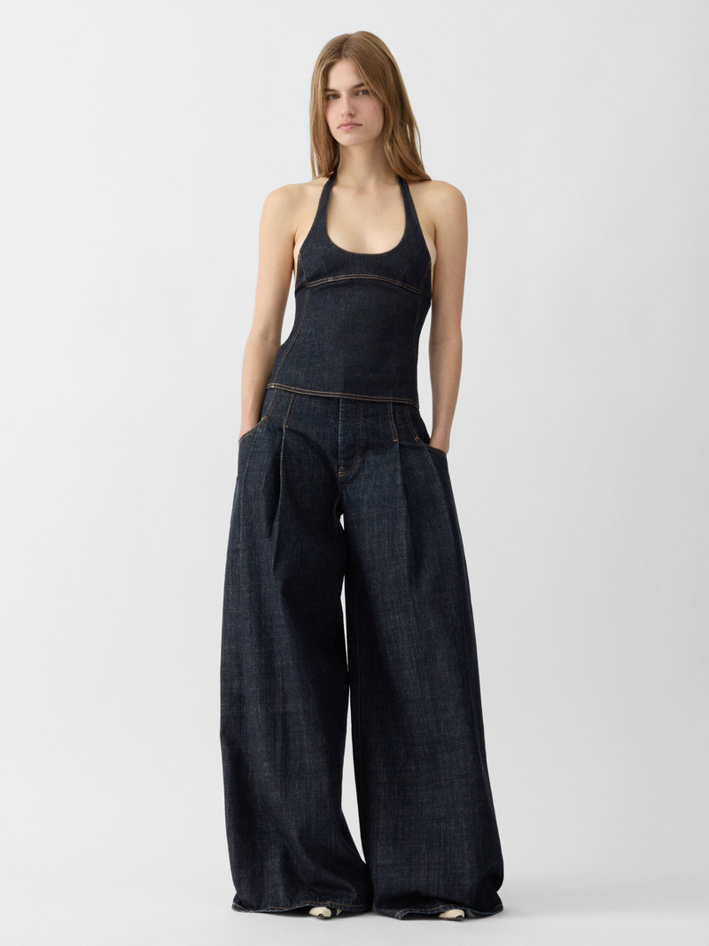 JACQUEMUS The Lavoir de-Nîmes denim top outlook