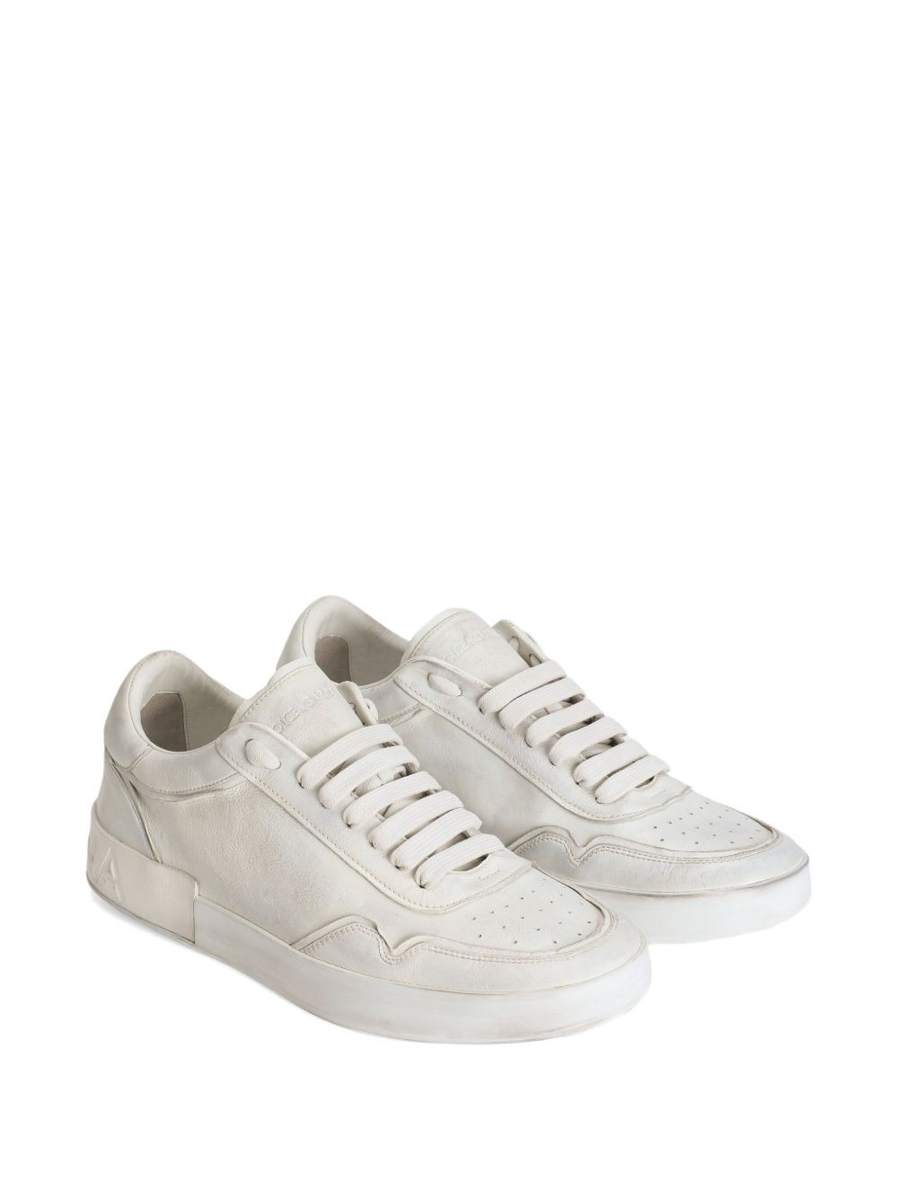 Portofino leather lace-up trainers - 2