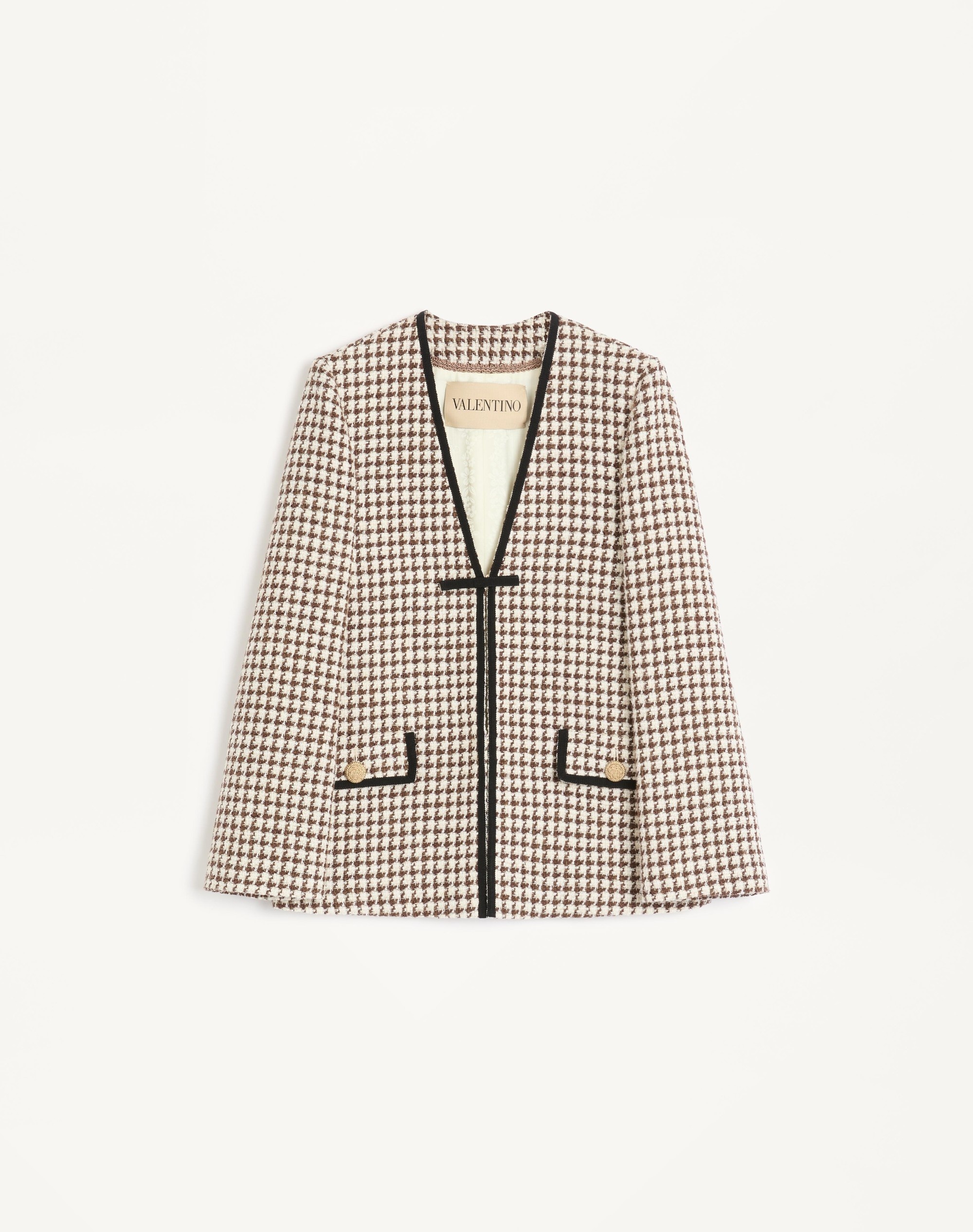 LIGHT TWEED PIED DE POULE JACKET - 1