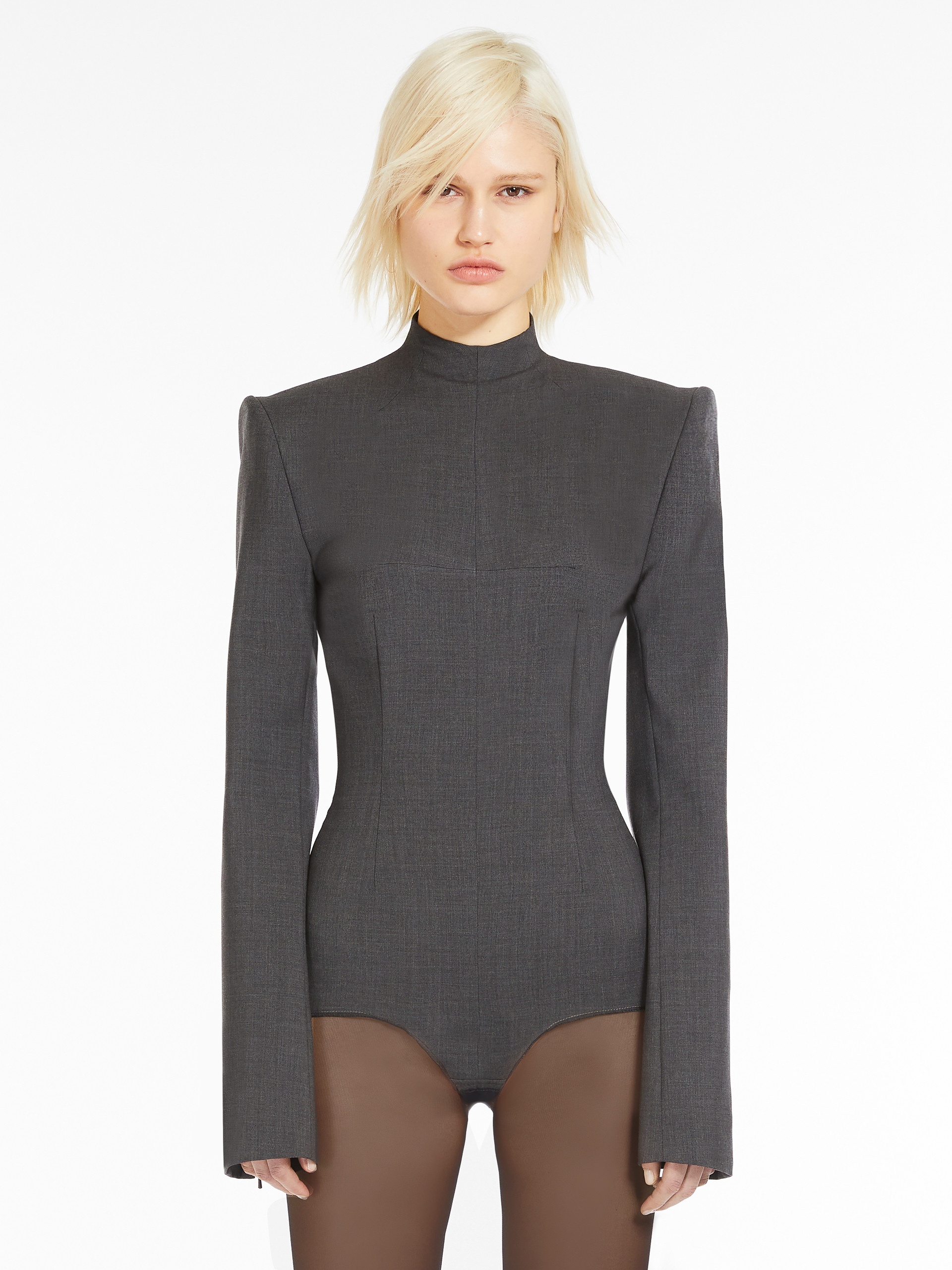 GIUDA Stretch wool bodysuit shirt - 3