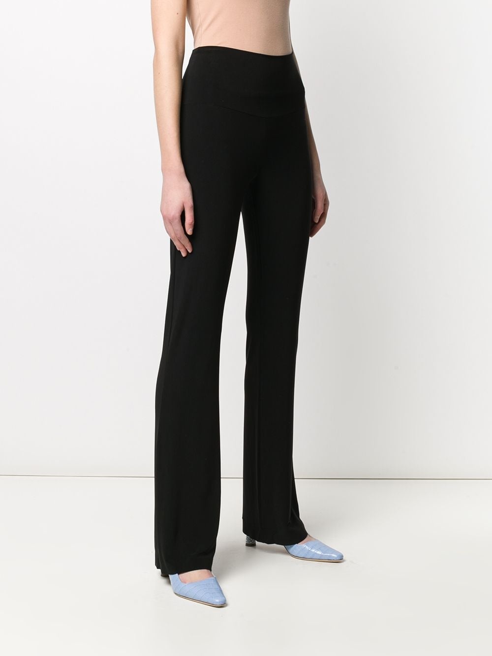 high waisted straight-leg trousers - 3