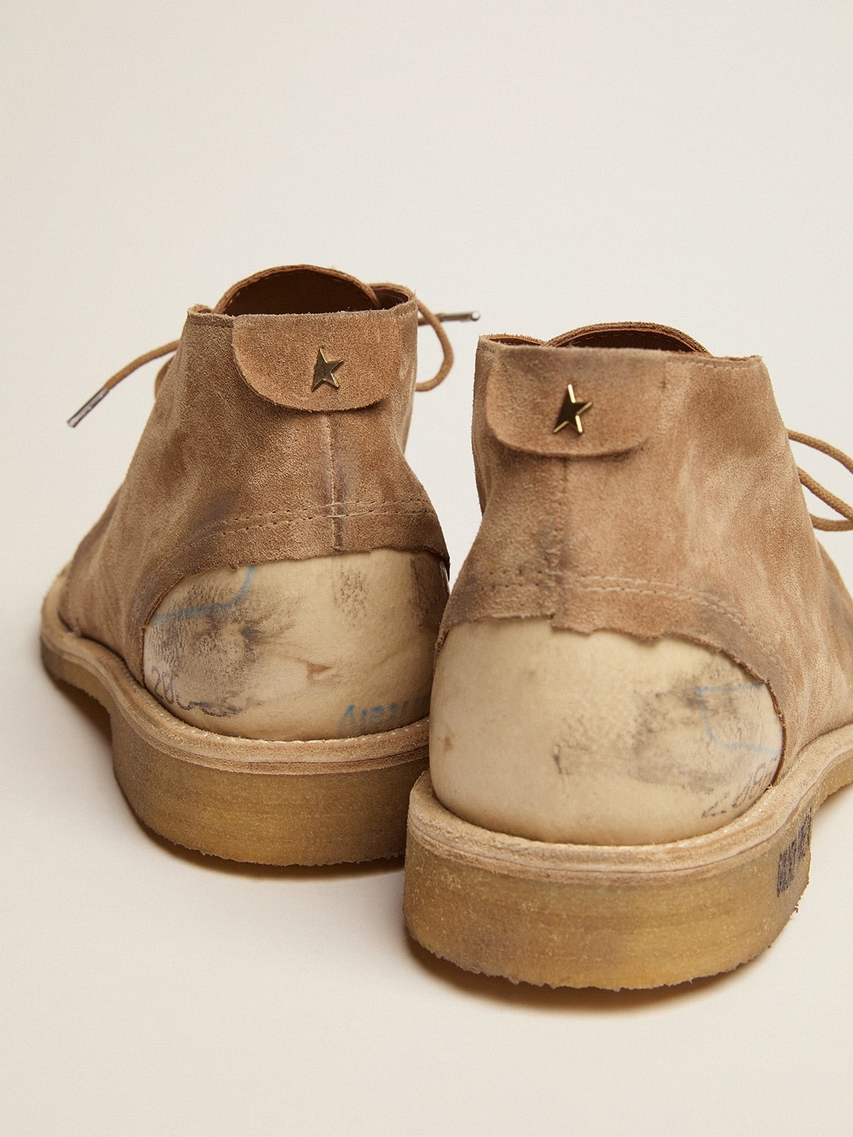 Noel ankle boots in caramel-colored suede - 4