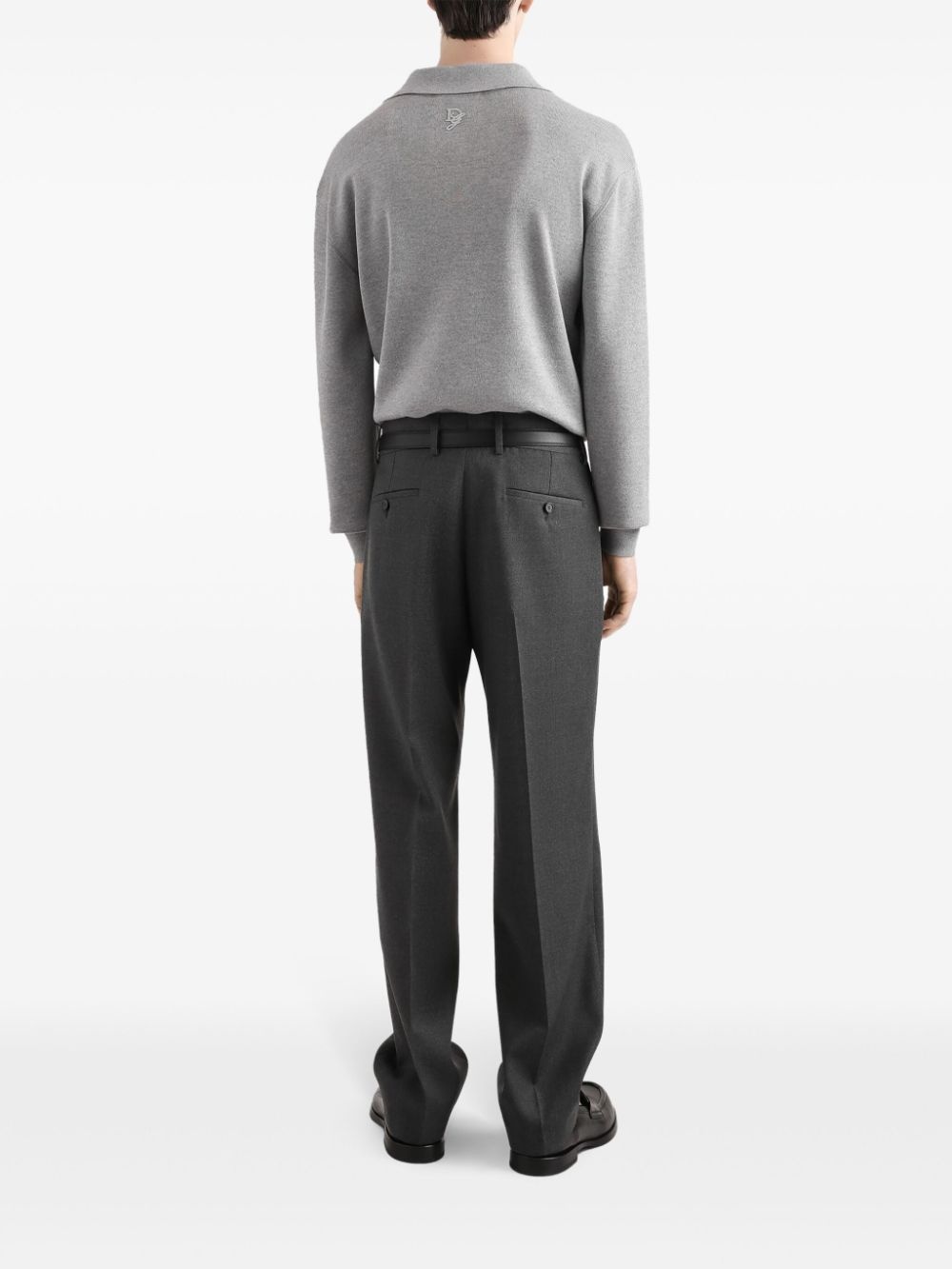 notch-collar jumper - 3