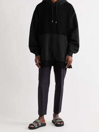 Dries Van Noten Oversized Patchwork Cotton-Jersey and Terry Hoodie outlook