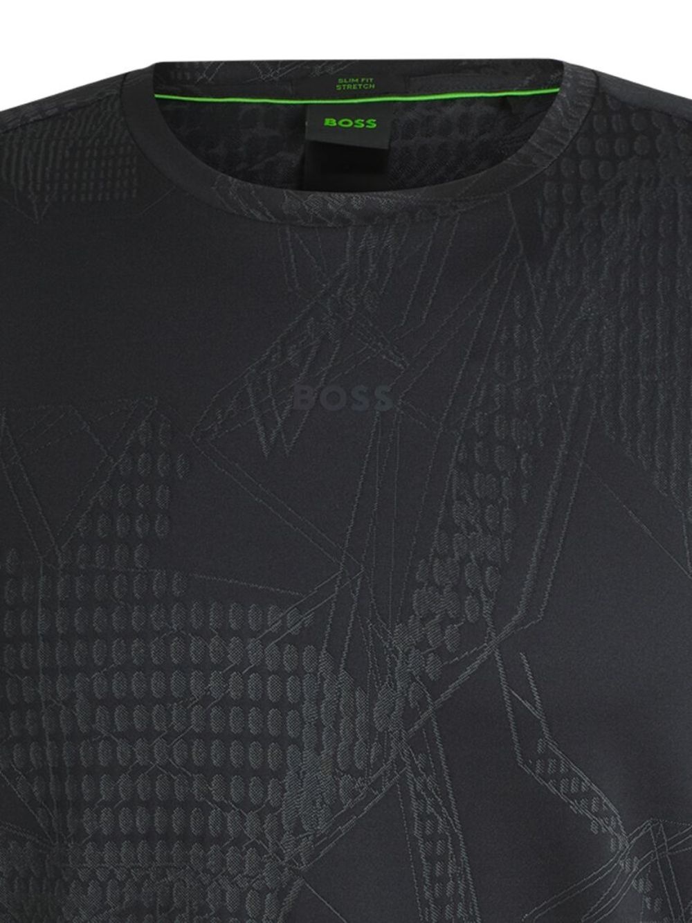 pattern-jacquard T-shirt - 2