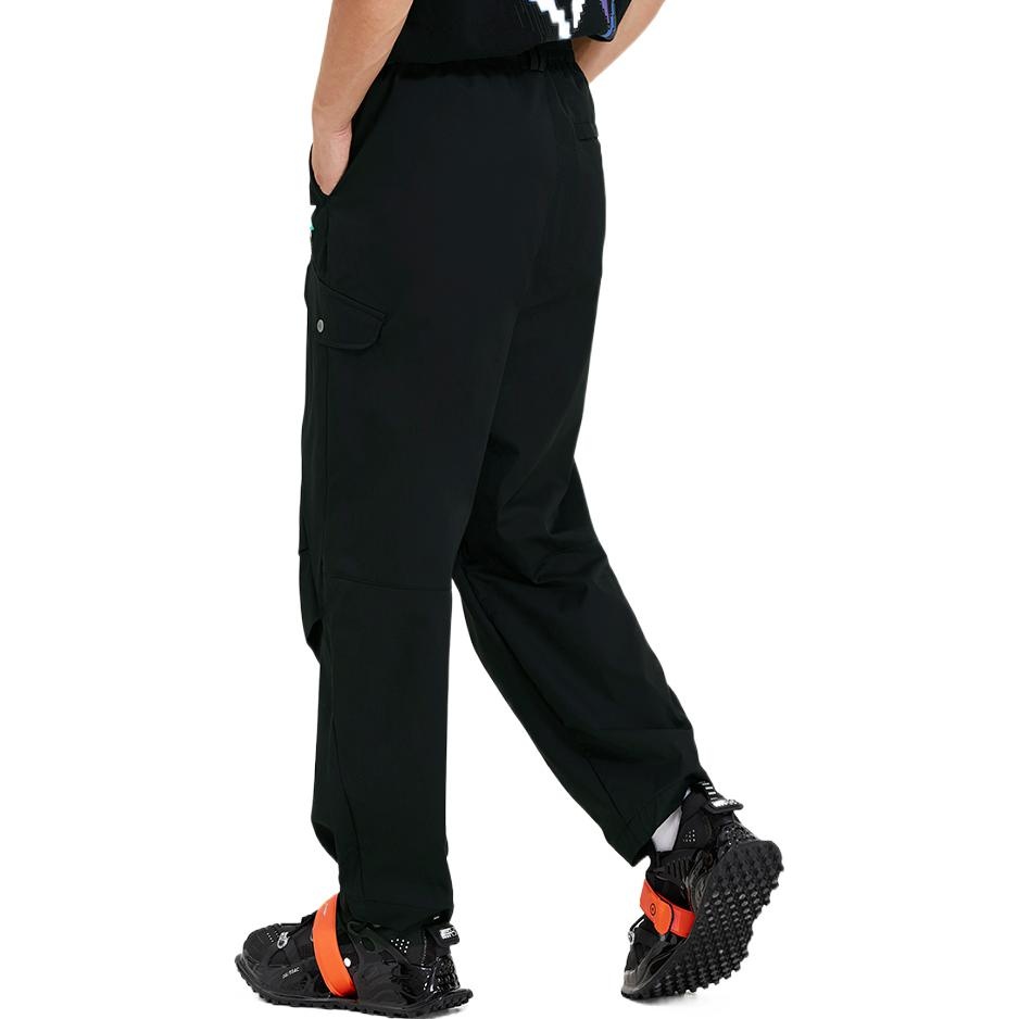 Li-Ning Graphic Cargo Pants 'Black' AKXSB41-1 - 4