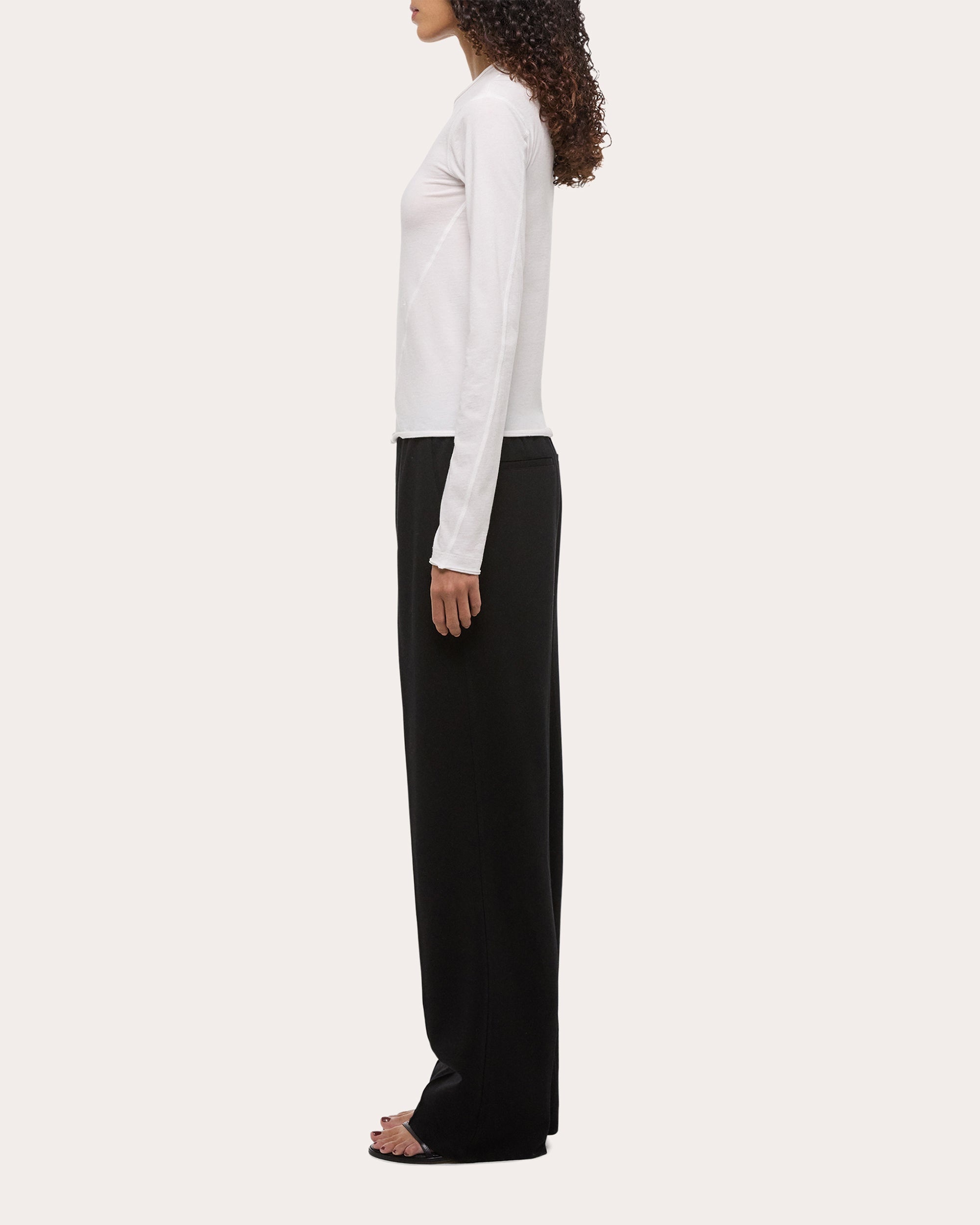 Jersey Twisted Crop Long-Sleeve Tee - 3
