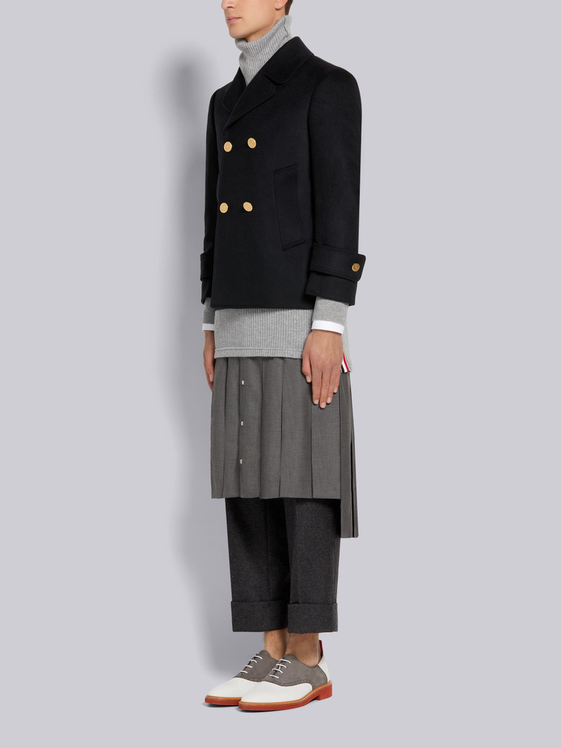 Medium Grey Leather and Suede Micro Sole Saddle Shoe 6