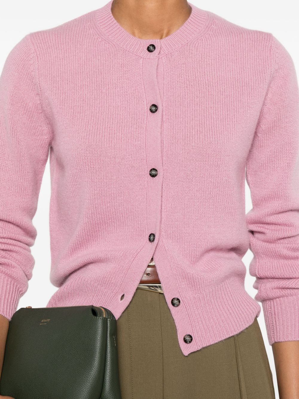 button-front cashmere cardigan - 5