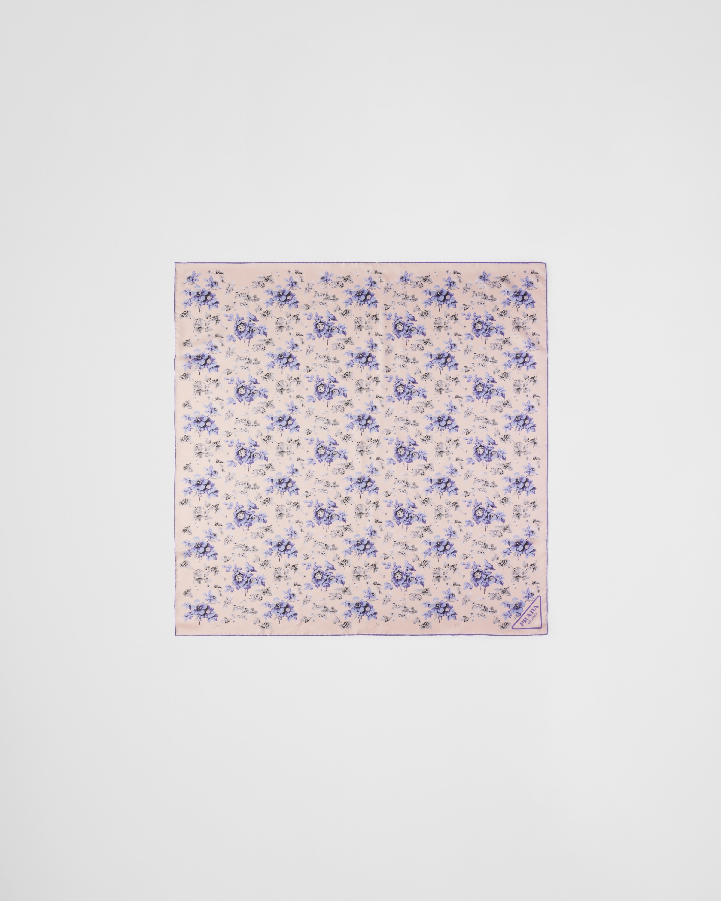 Printed silk twill scarf - 3