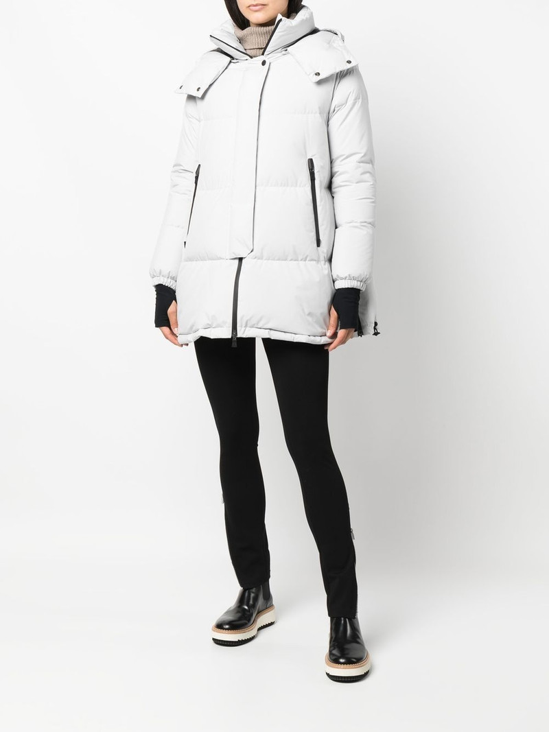 Herno hooded feather-down padded coat outlook