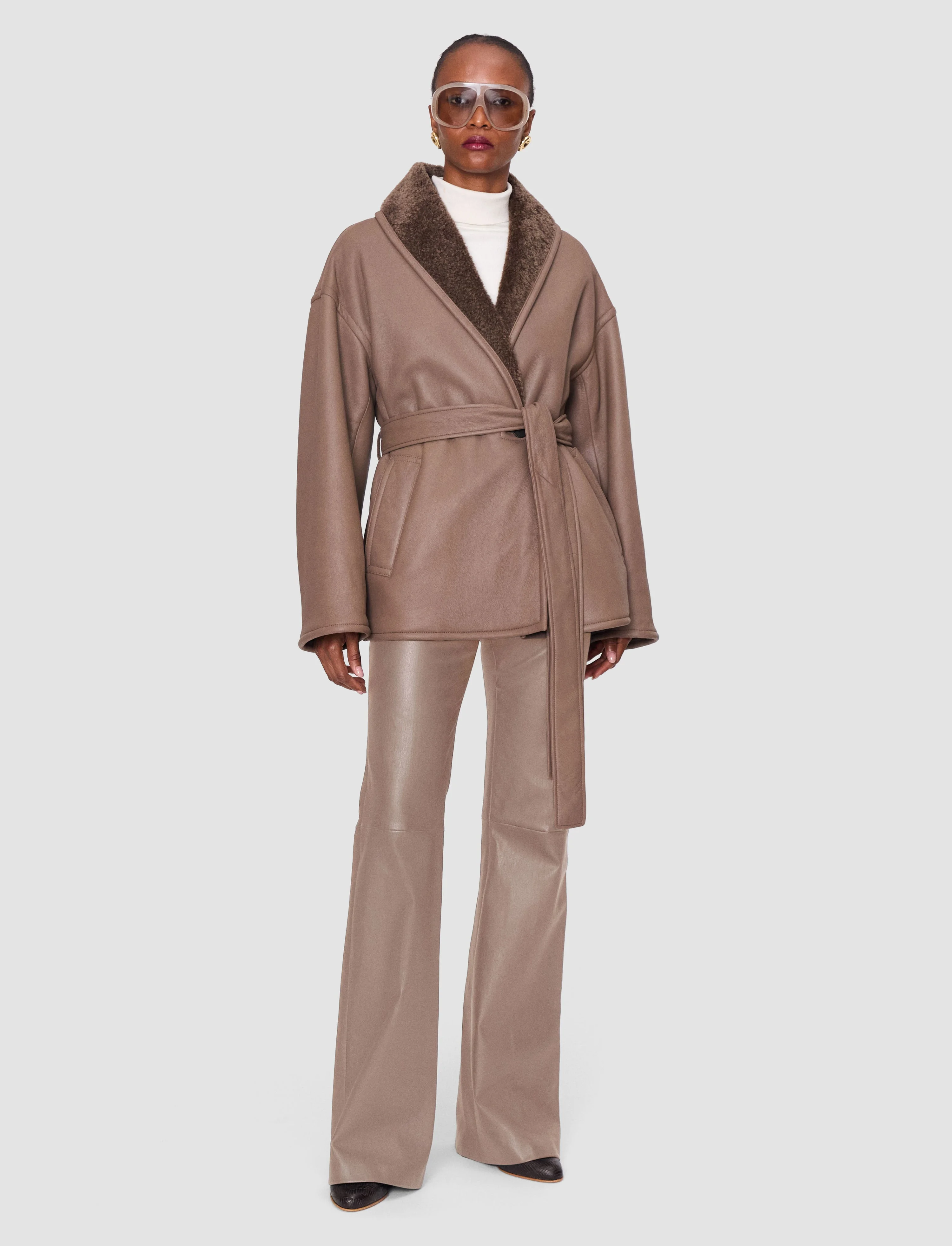 Tafira Leather Stretch Trousers - 1