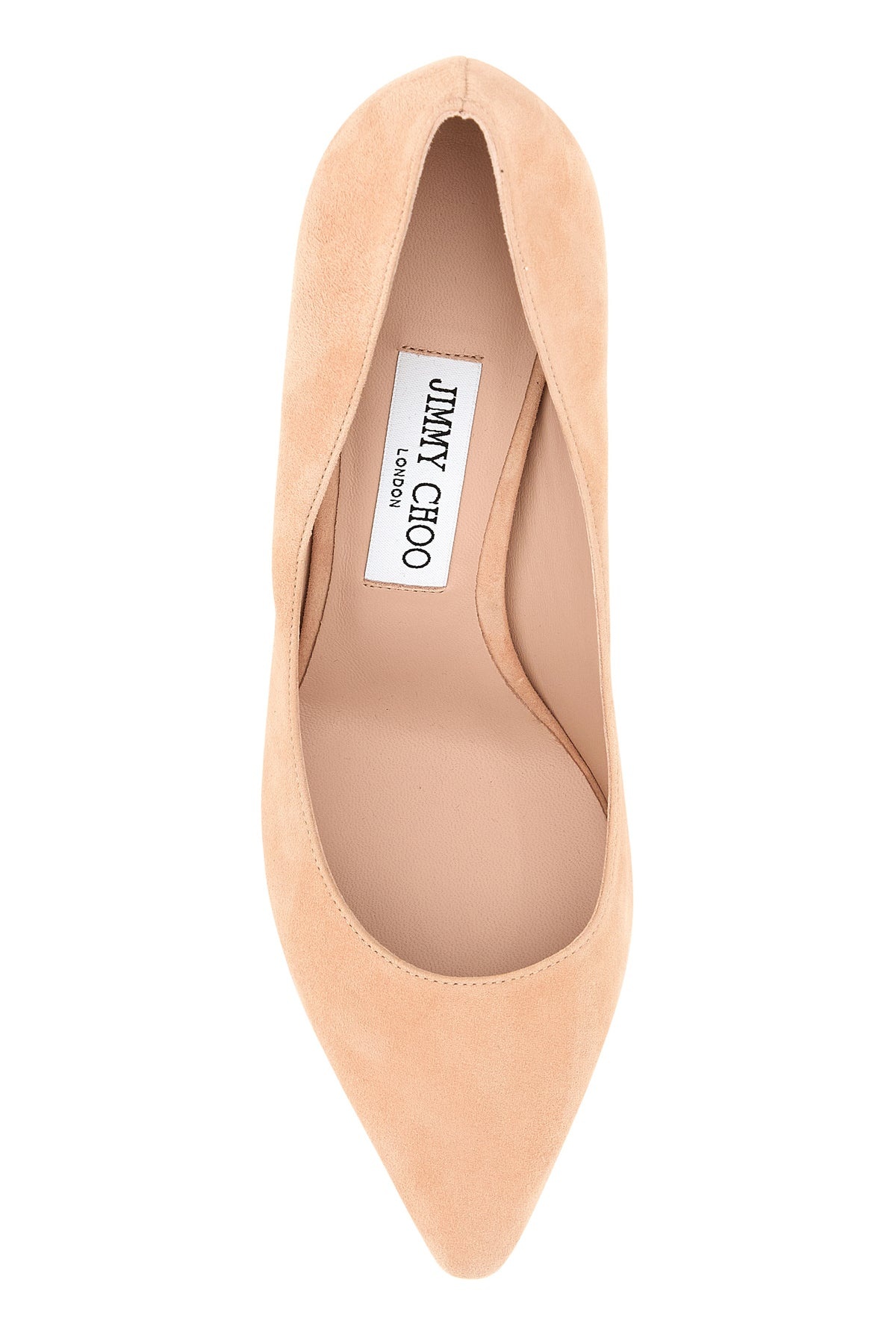Skin pink suede Romy 85 pumps - 4