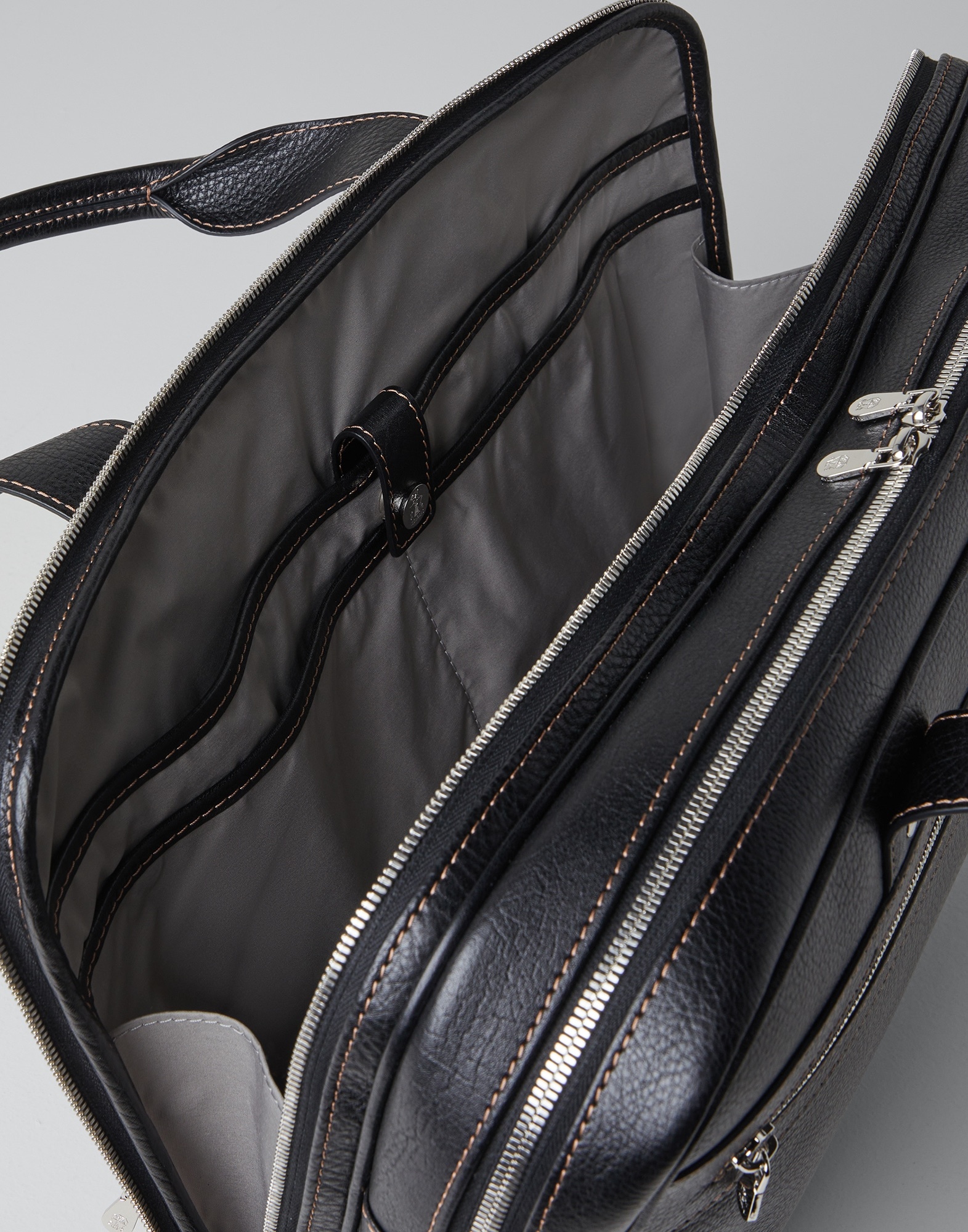 Grained calfskin briefcase - 5