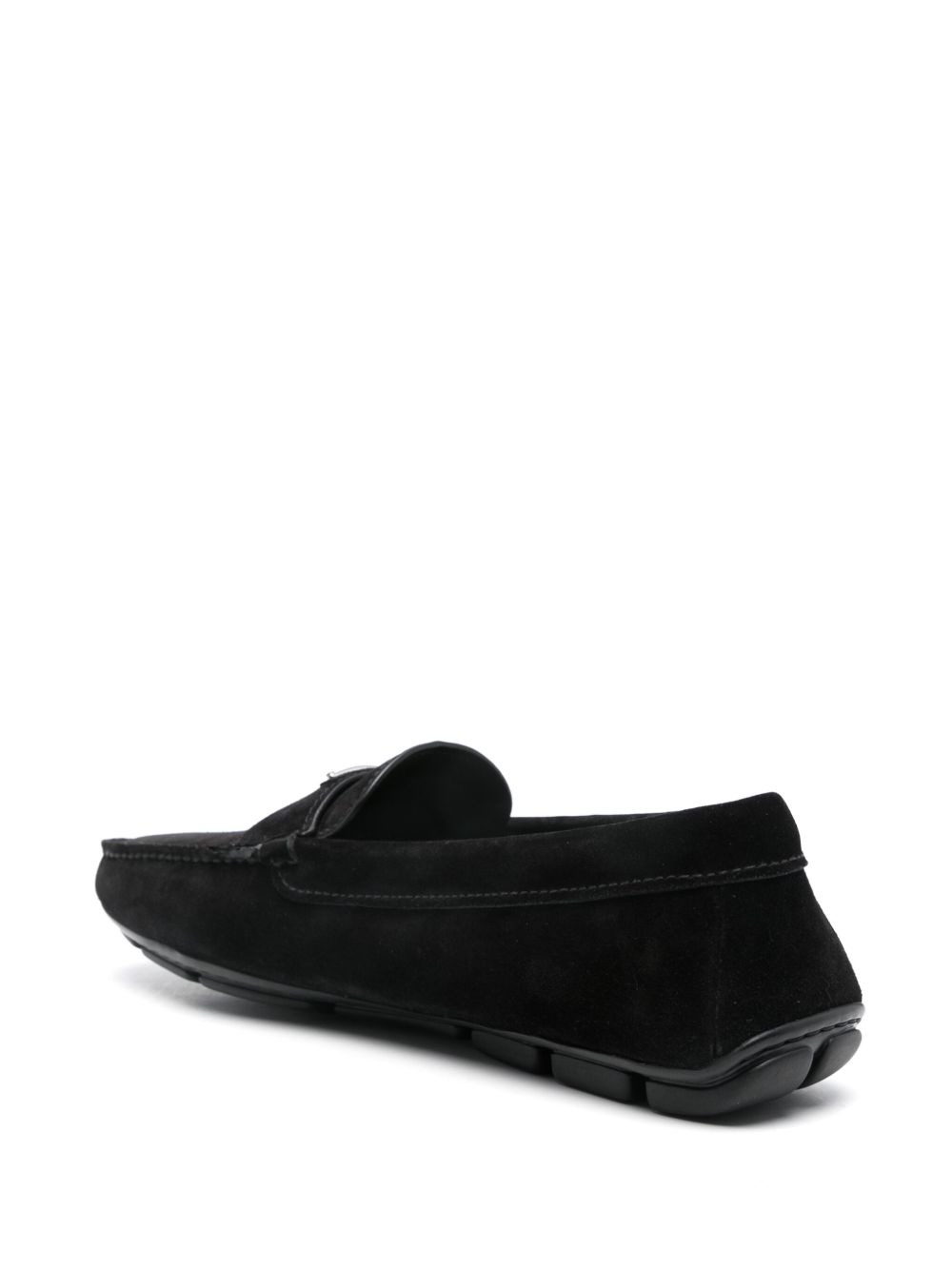 logo-plaque loafers - 3