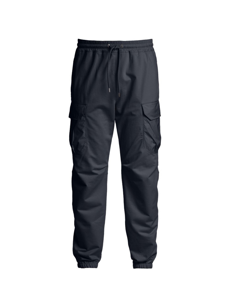 drawstring-waist cargo trousers 1