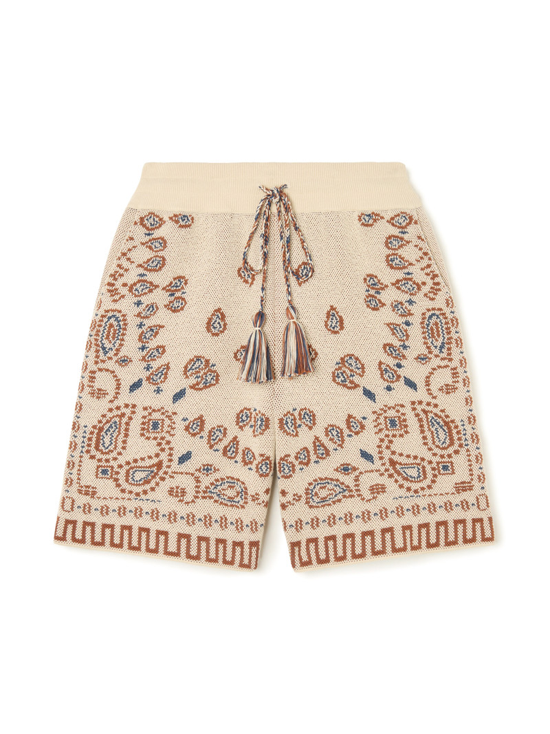 Cotton Piquet Bandana Bermuda 1