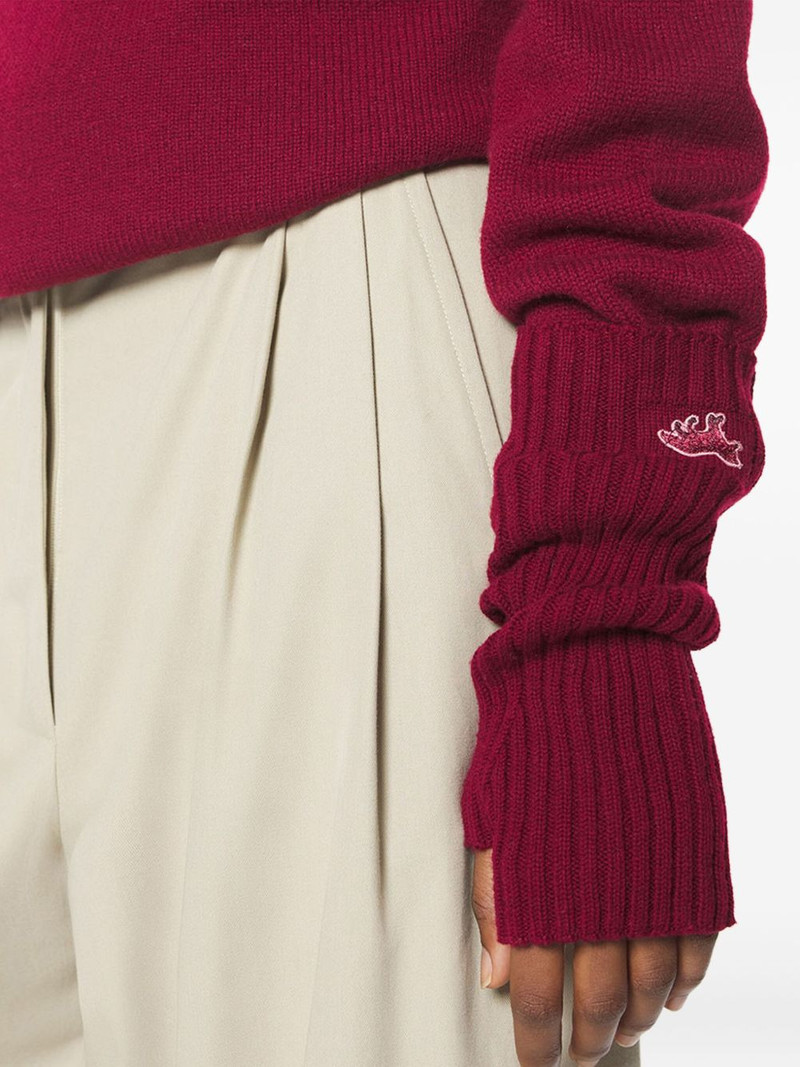 Maison Kitsuné Baby Fox fingerless mittens outlook