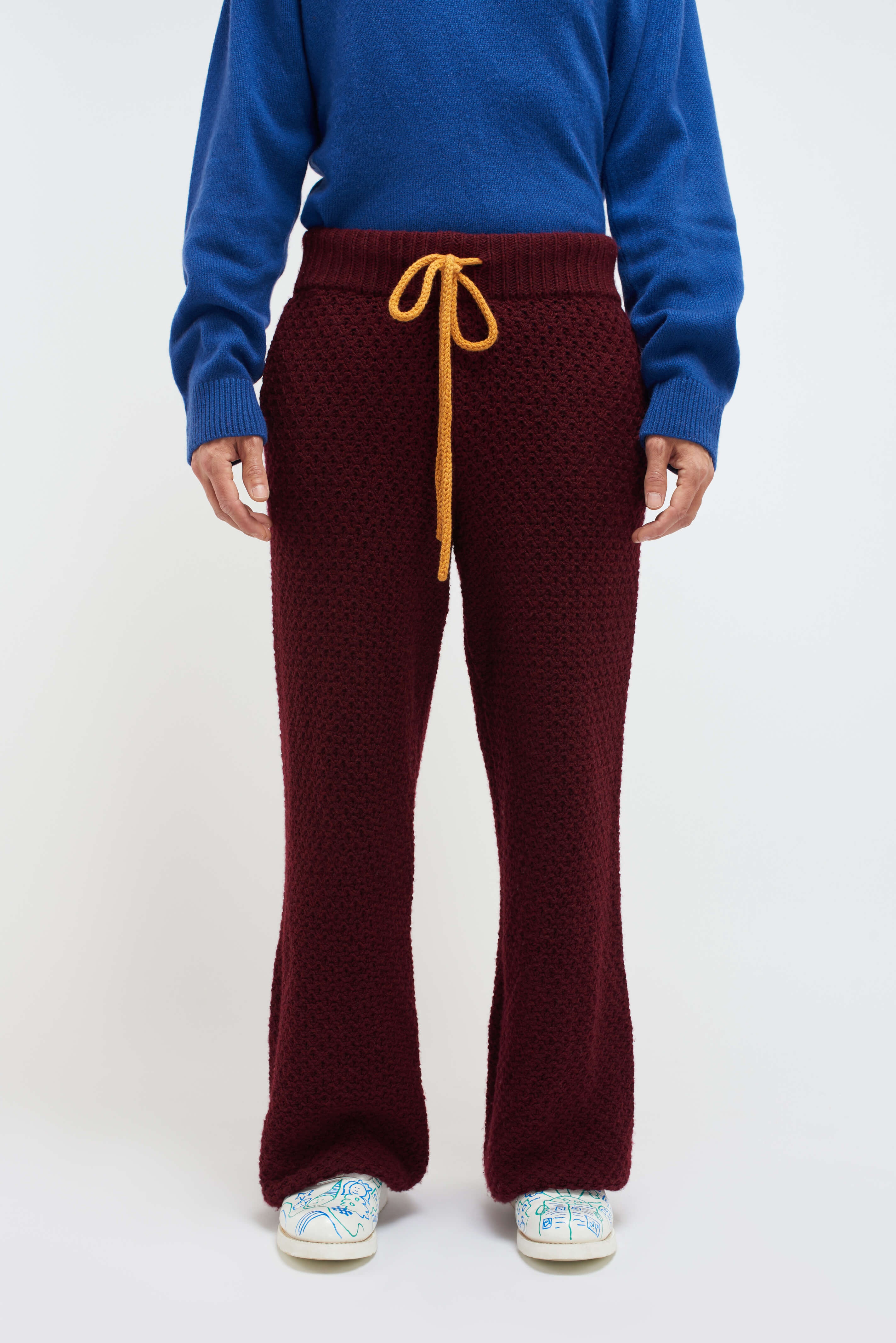 SCALLOP KNIT LOUNGE PANT - 2