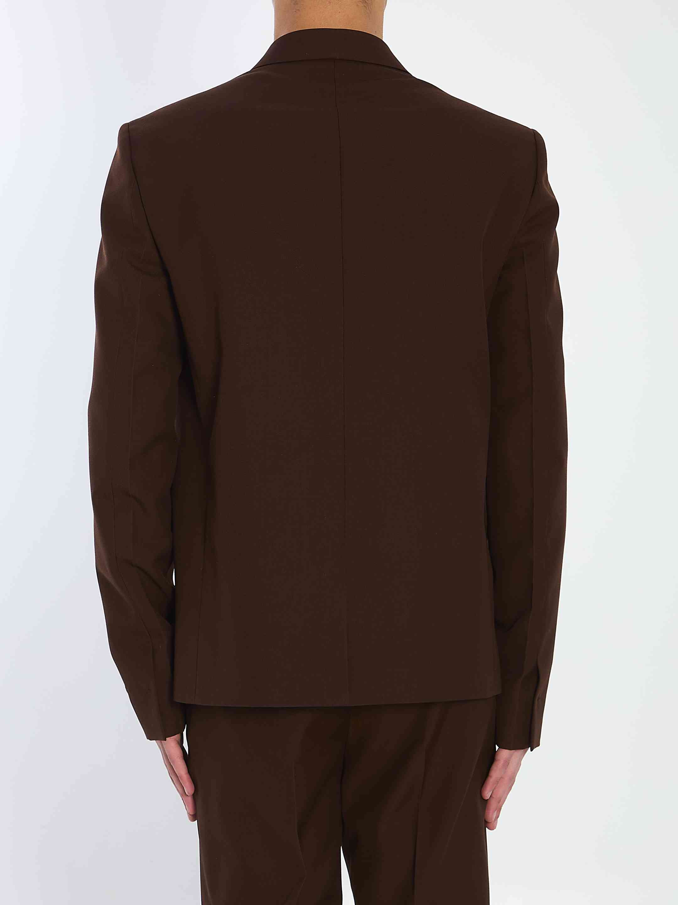 Gucci Men Wool Twill Single-Breasted Jacket - 4