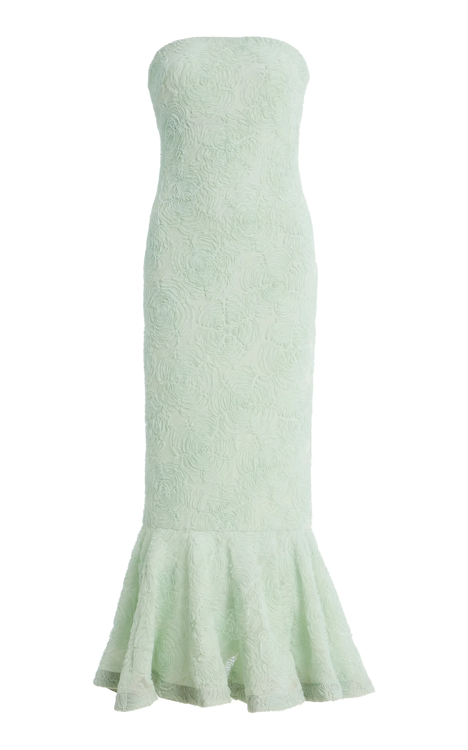 Flower Mesh Flounce Dress blue - 1