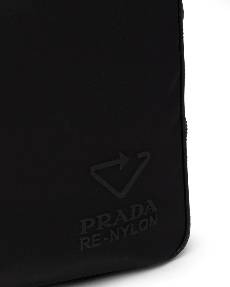 Re-Nylon and leather briefcase 6