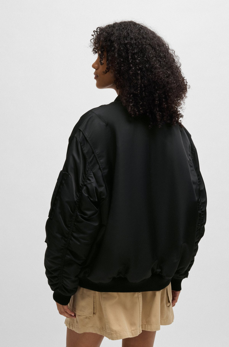 WATER-REPELLENT BOMBER JACKET WITH BRANDED ZIP PULLER 6