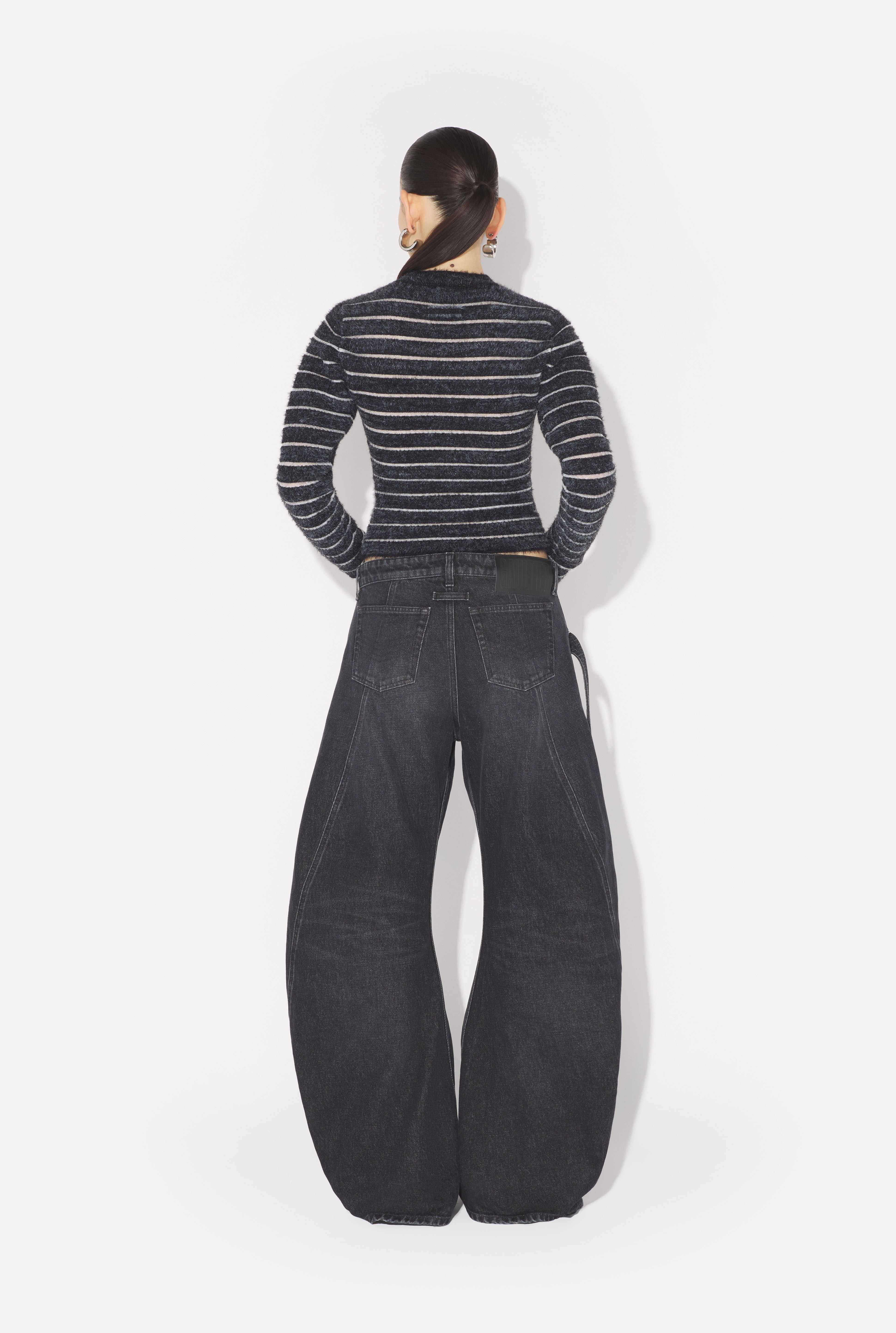 THE BLACK DENIM STRAP JEANS - 2