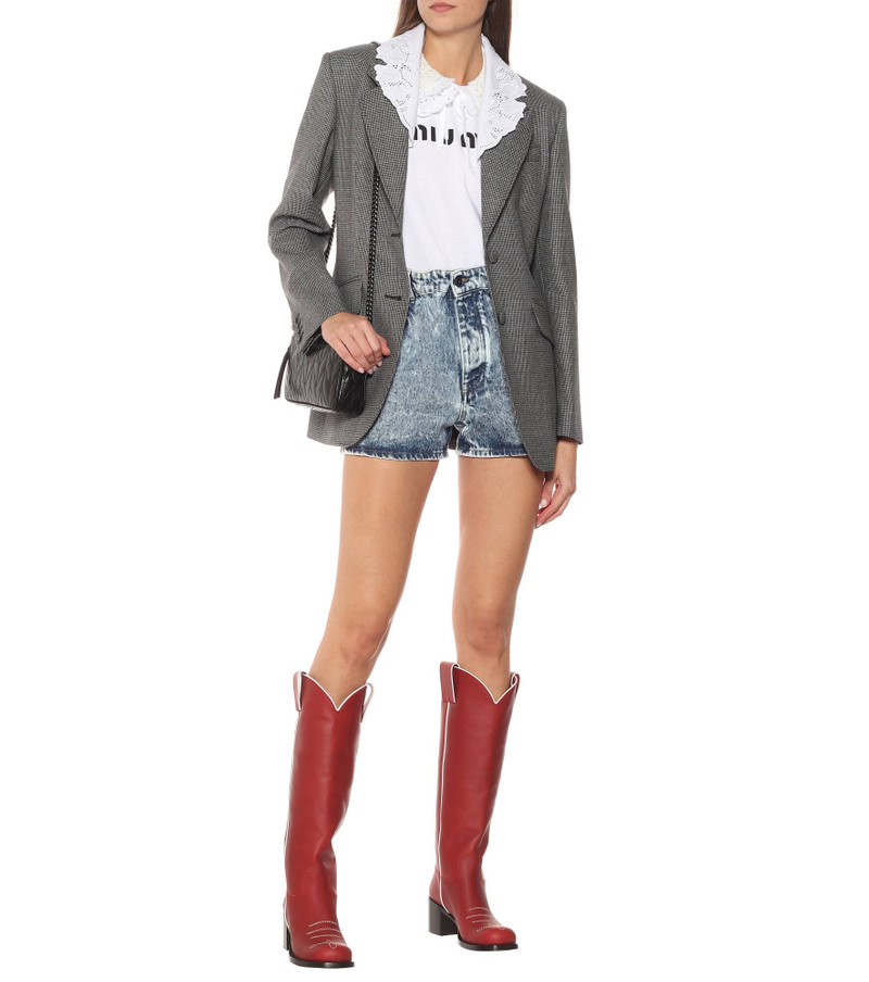Leather knee-high boots 2