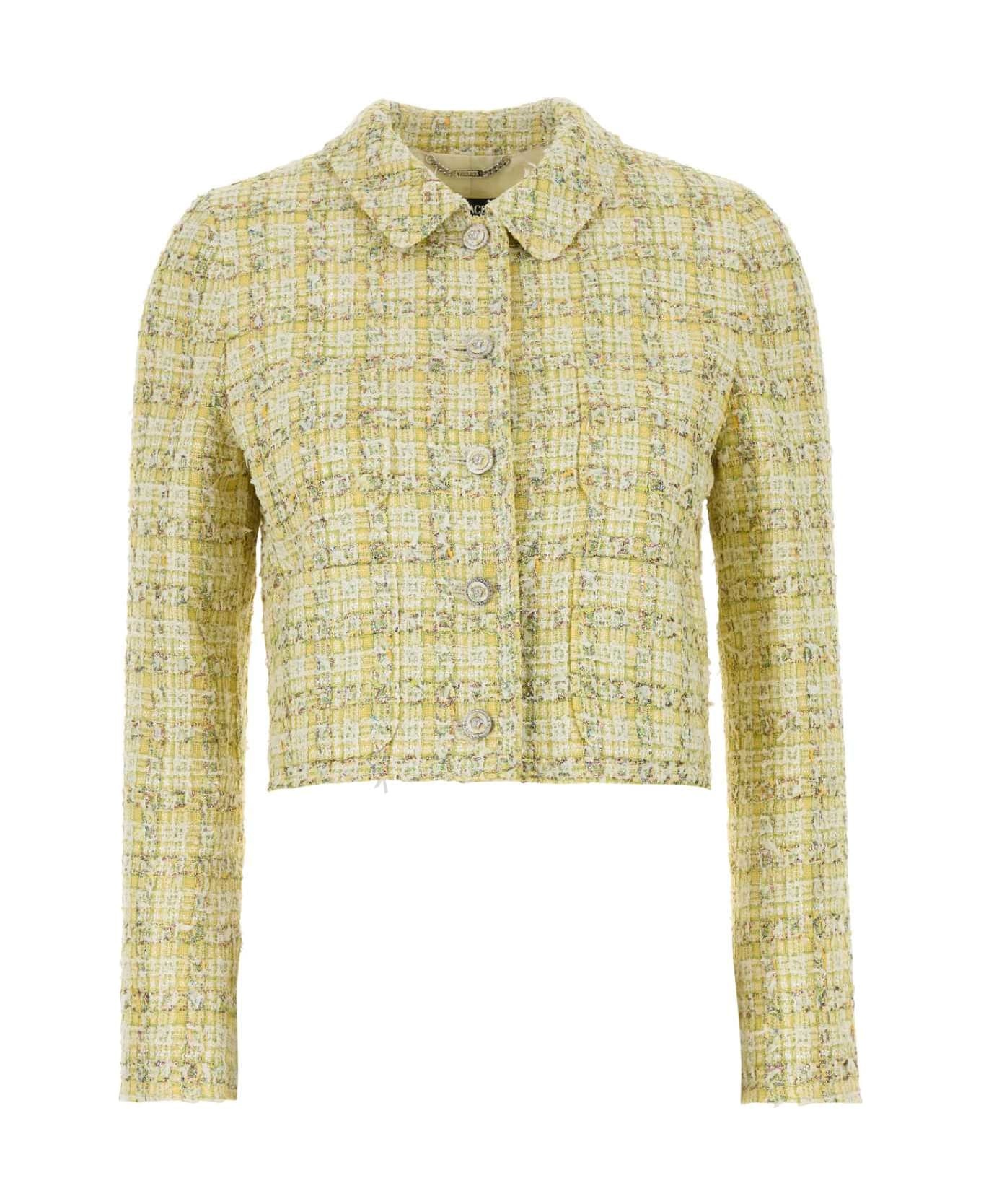Multicolor Tweed Blazer - 1