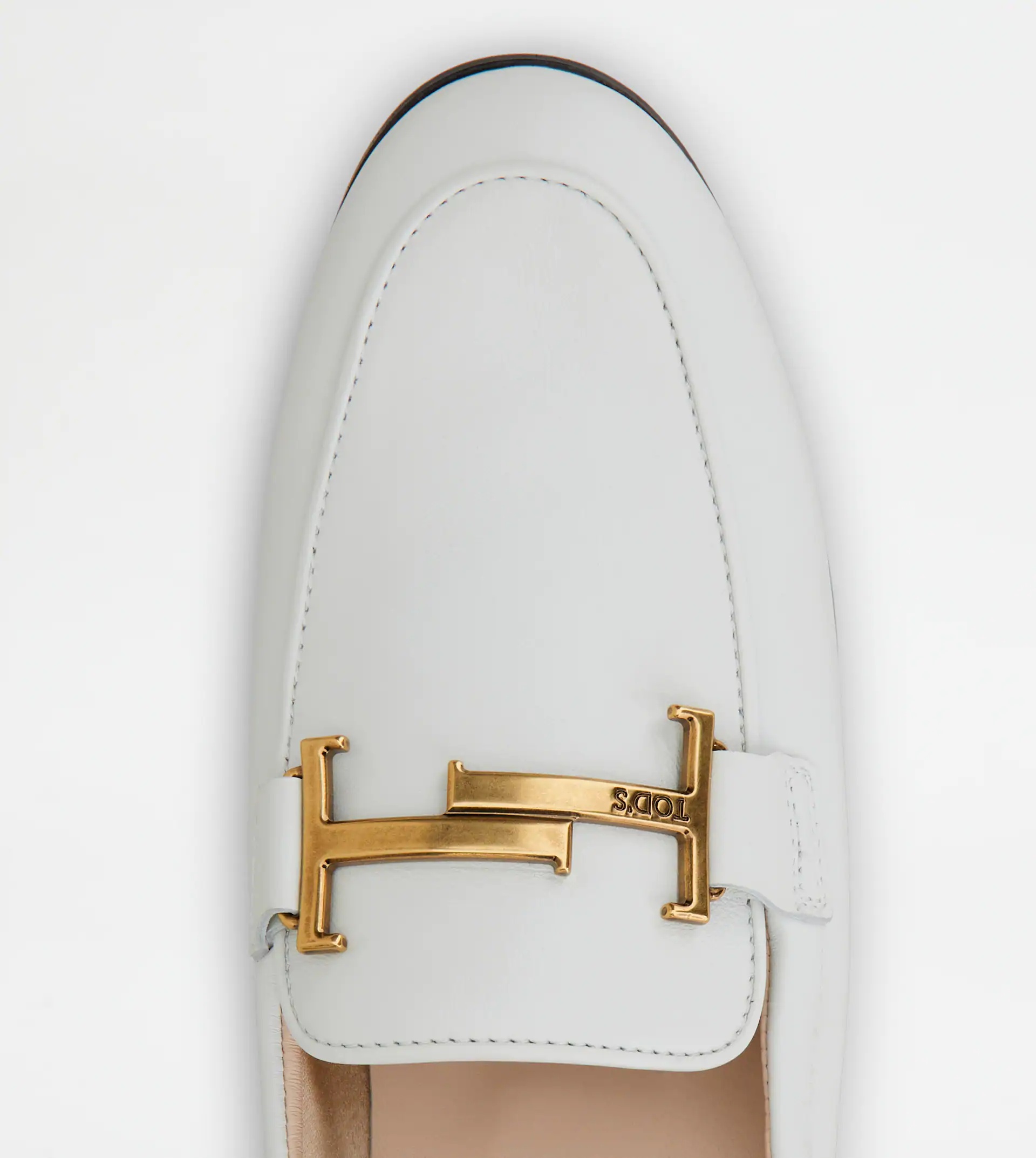 LOAFERS IN LEATHER - WHITE - 4
