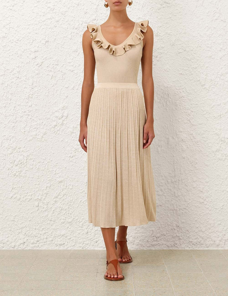 Zimmermann RHIANNON RIB MIDI SKIRT outlook