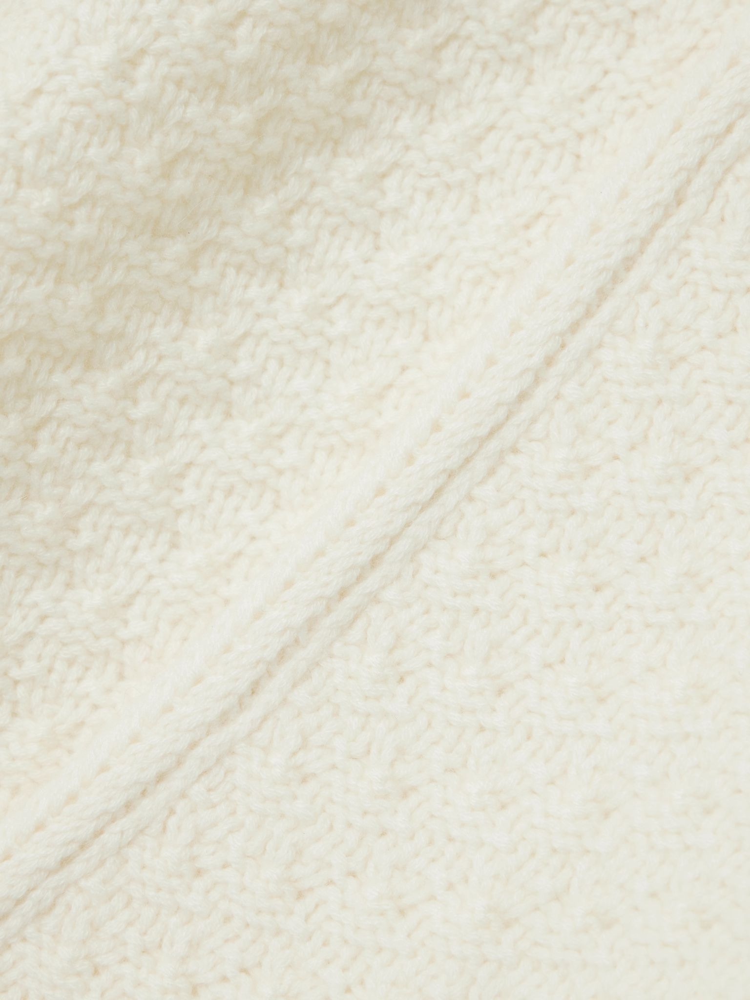 The Tate organic cashmere cardigan Ivory - 4