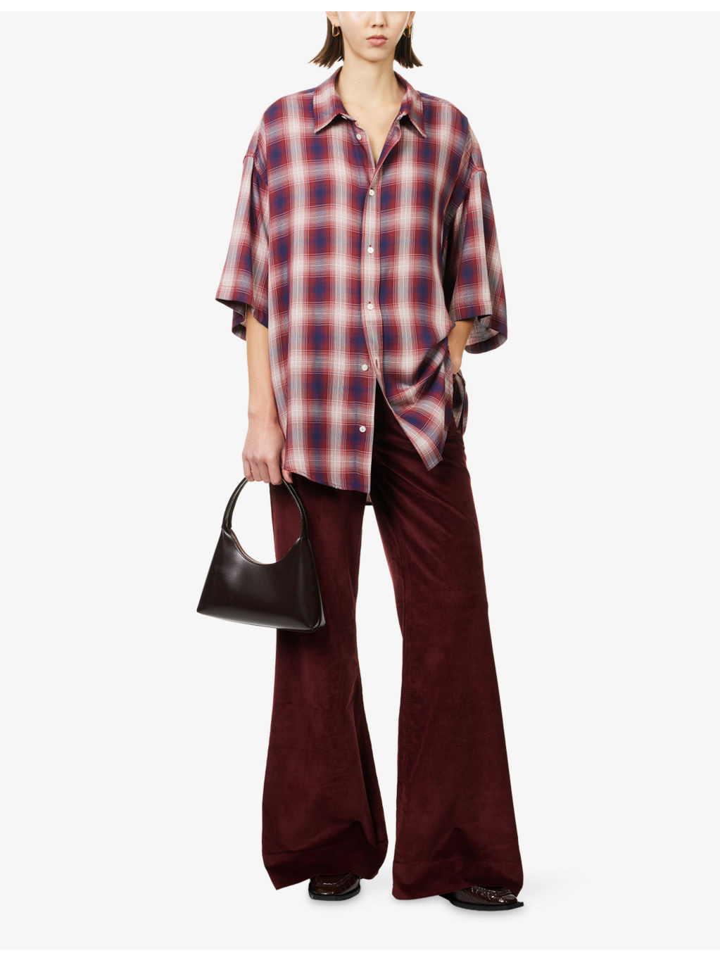 Skylar High-Rise Corduroy Cotton and Modal-Blend Trousers - 2