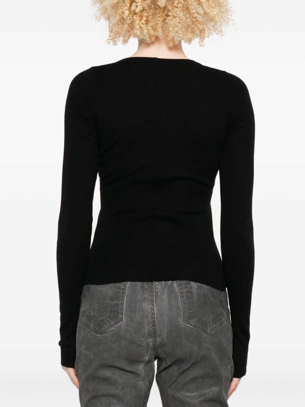 long-sleeve round-neck top - 4