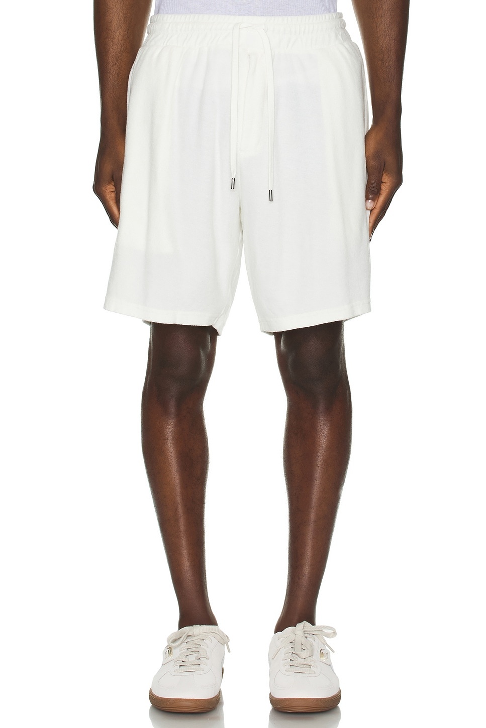 Augusto Terry Cotton Blend Shorts - 3