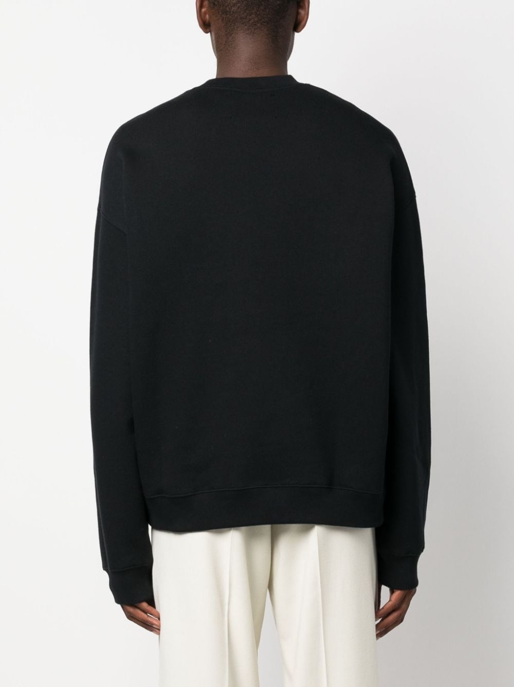 logo-patch organic cotton sweatshirt - 4