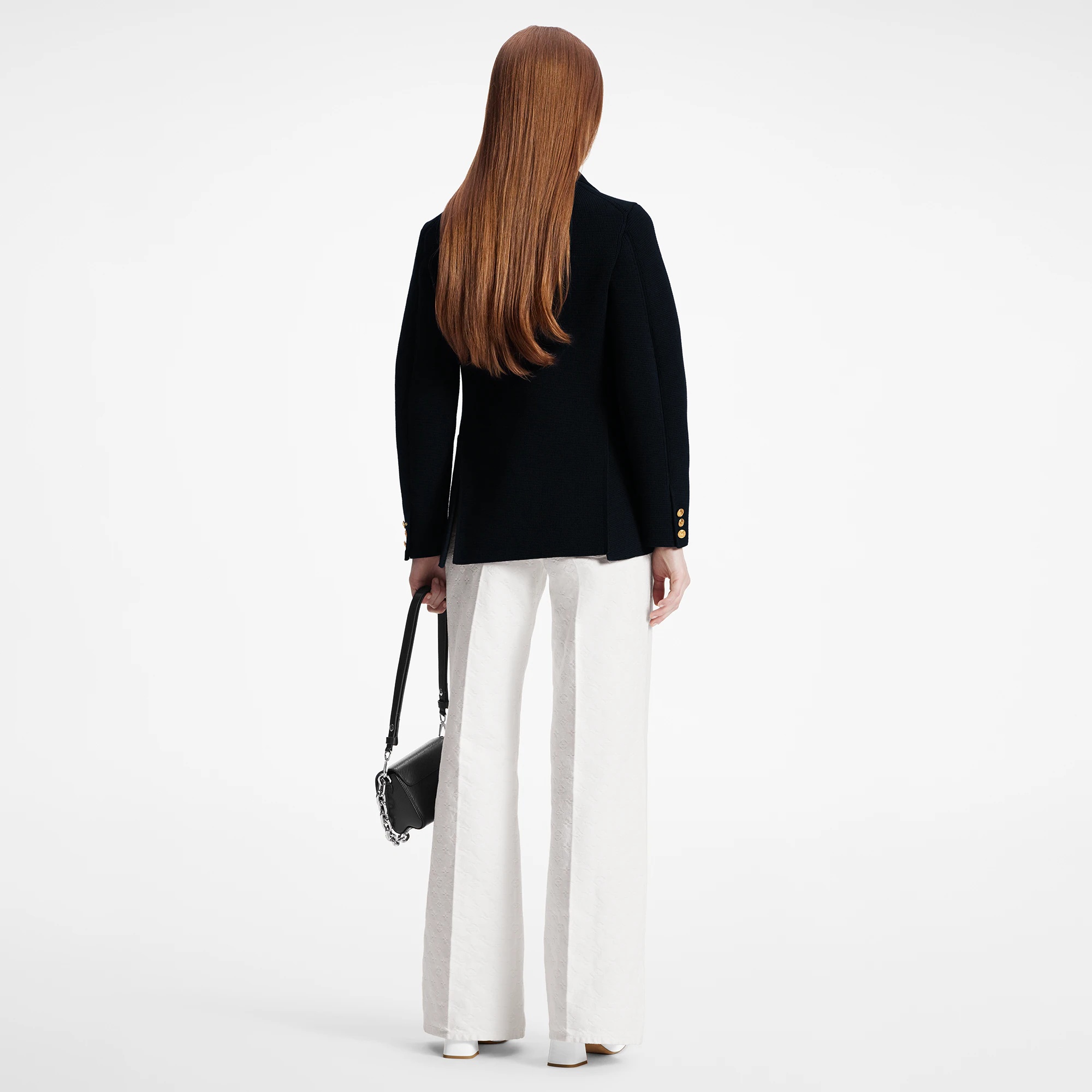 Three-Pocket Knit Blazer - 3