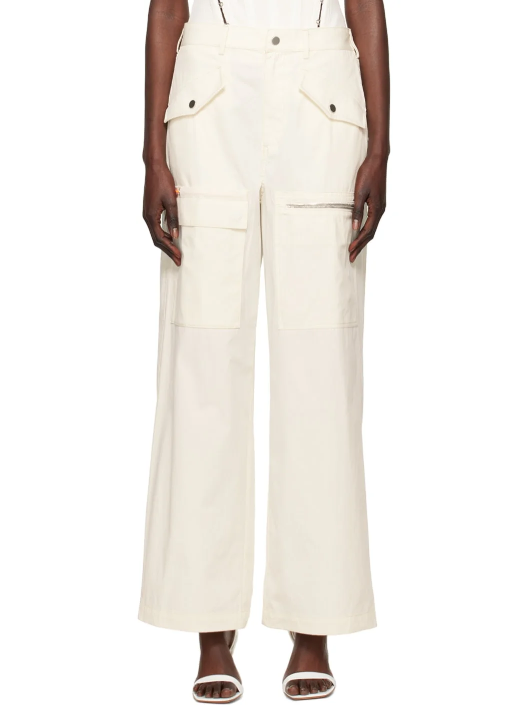 Off-White Slouchy Trousers - 1
