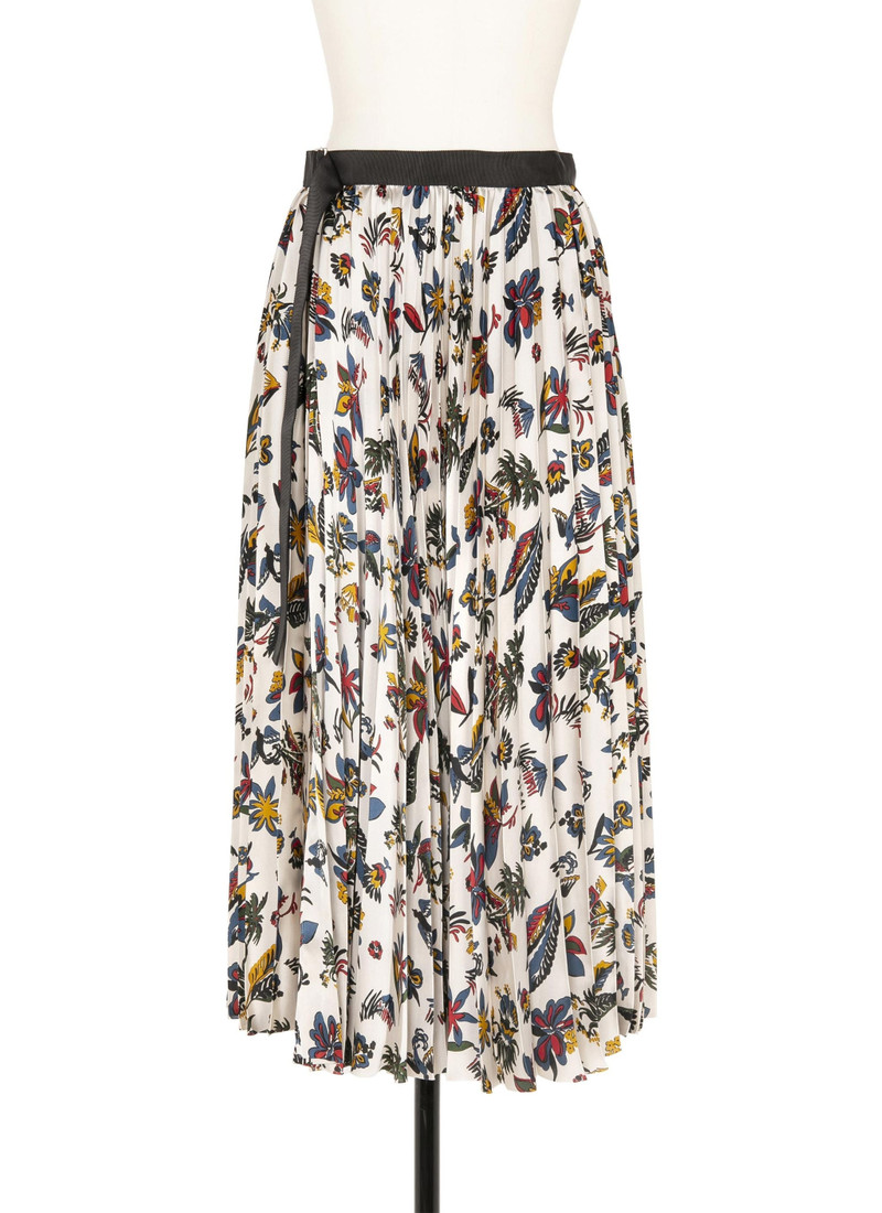 Car Race / Tropical Print Skirt 1
