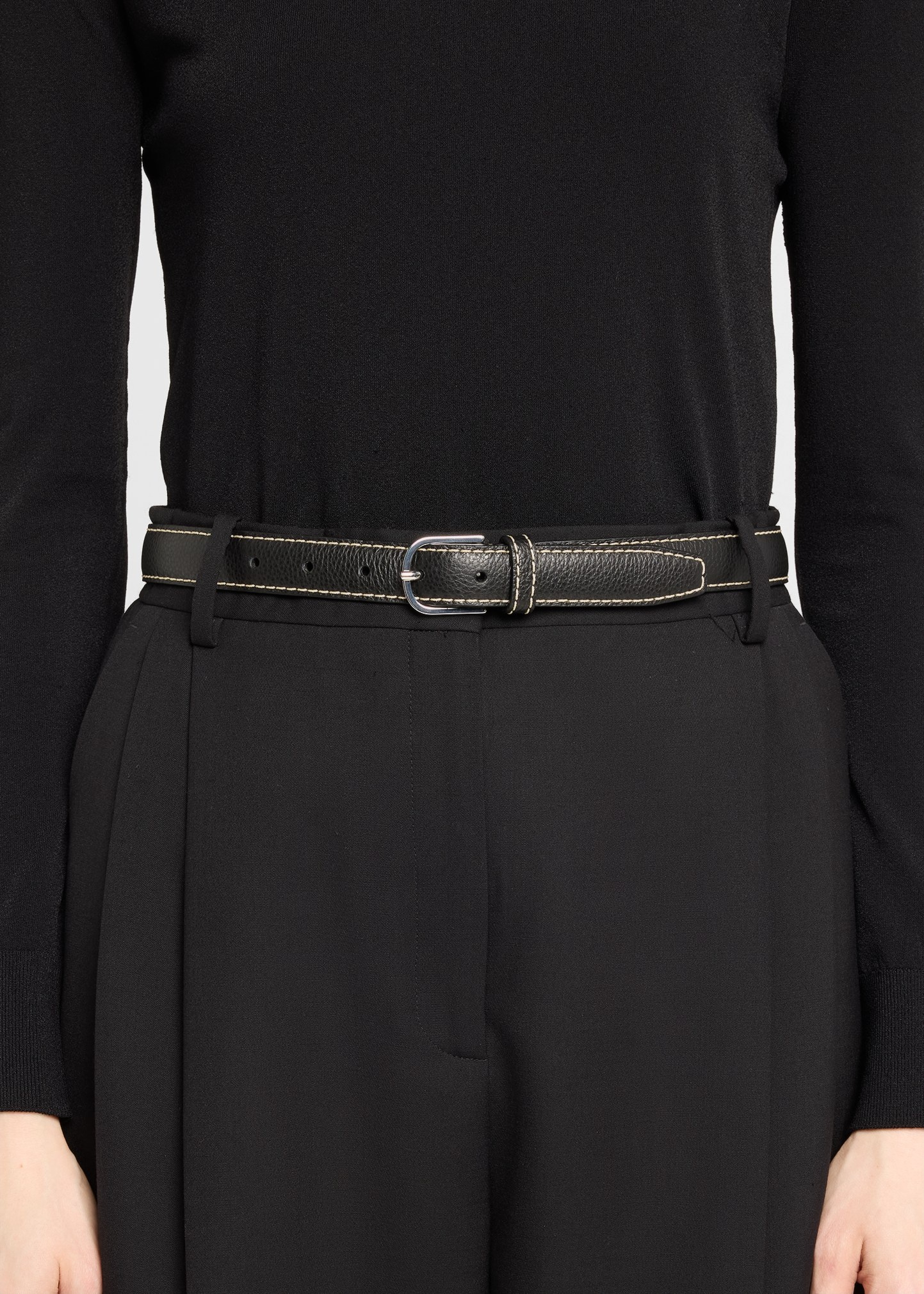 Slim Trouser Leather Belt - 2
